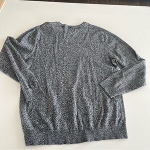 Hawker Rye Cotton Cashmere Knit Sweater Gray Size L